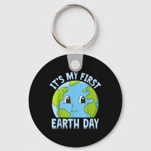 Its My First Earth Day Cute Environmental Protecti Keychain