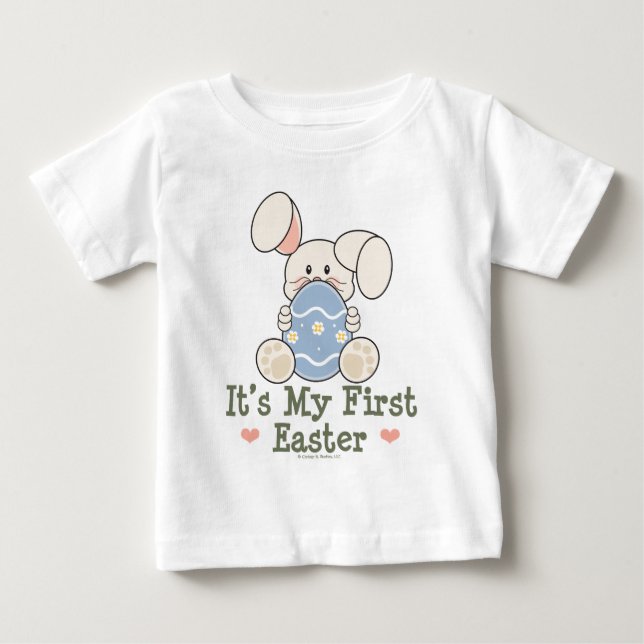 It's My First Easter Bunny Infany Long Sleeve Tee (Front)