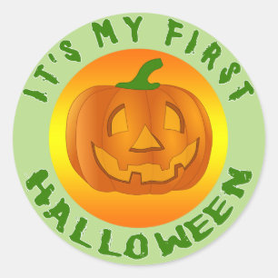 It's My First Halloween Classic Round Sticker