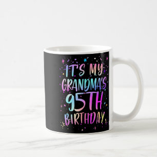 Its My Grandmas 95th Birthday Colorful Happy 95 Ye Coffee Mug
