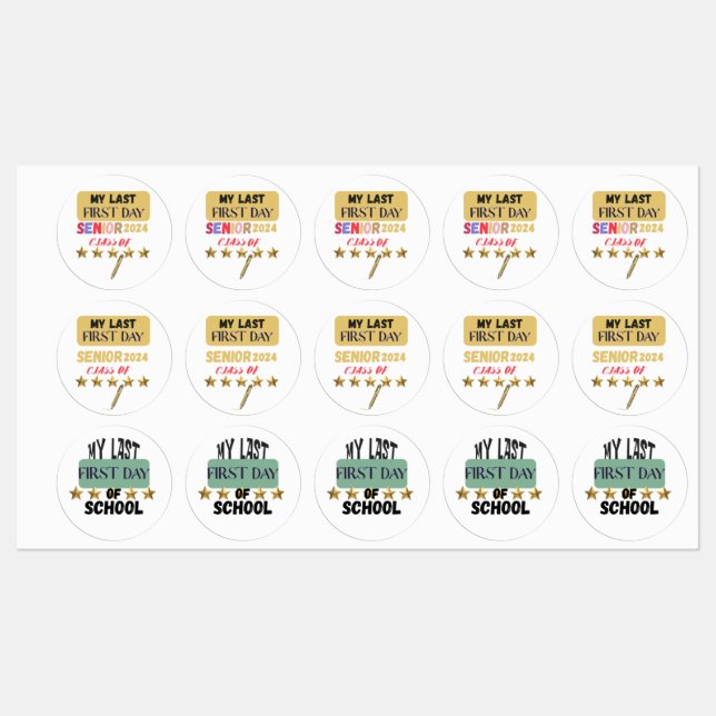 It's my last first day of school. (Sheet)