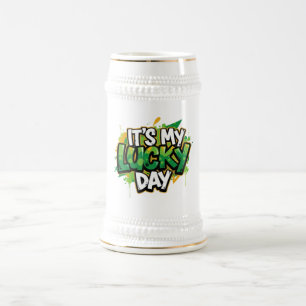 It's My Lucky Day St. Patrick's Day Beer Stein