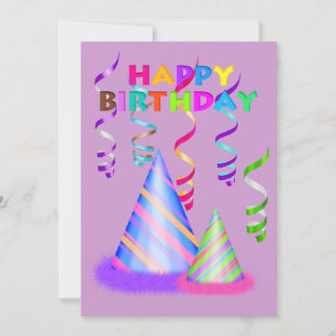 ITS MY PARTY HAT BIRTHDAY INVITATION