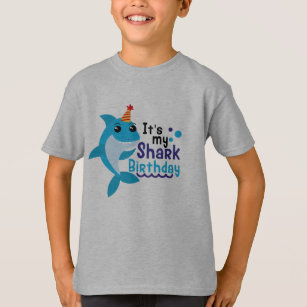 It's My Shark Birthday Boys T-Shirt