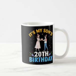 It's My Son's 20th Birthday Happy 20 Years Old Boy Coffee Mug