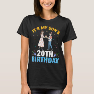 It's My Son's 20th Birthday Happy 20 Years Old Boy T-Shirt