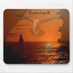 It's My Time To Enjoy Life_ Mousepad_by Elenne Mouse Pad