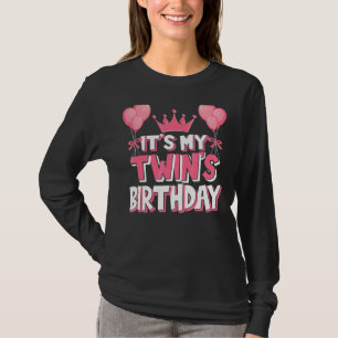 It's My Twin's Birthday Celebration T-Shirt