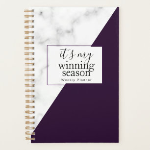 It's my winning season planner. planner