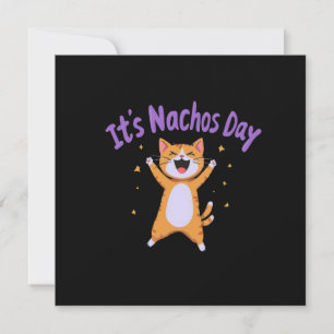 It's Nacho's Day Cute Cat Humour for Cat Lovers  Invitation