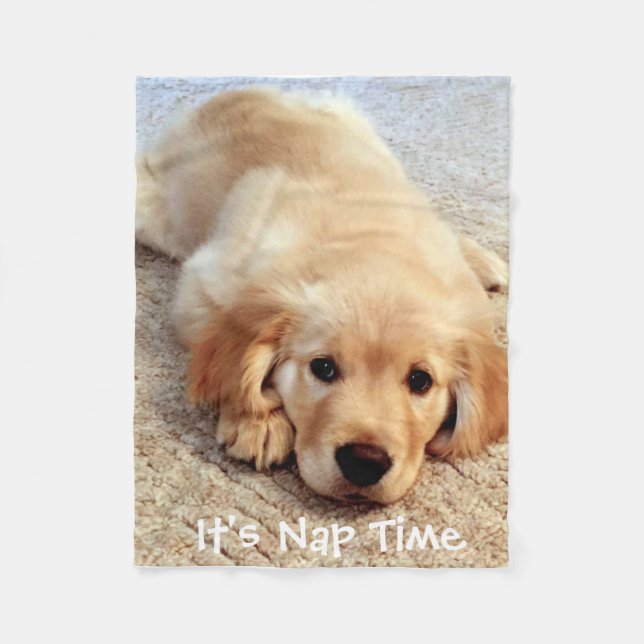 It's Nap Time Fleece Blanket (Front)