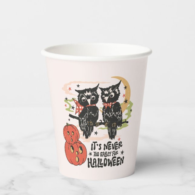 It's Never Too Early For Halloween Paper Cups (Front)