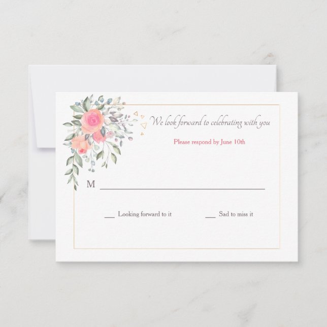 It's Never Too Late  RSVP Card (Front)