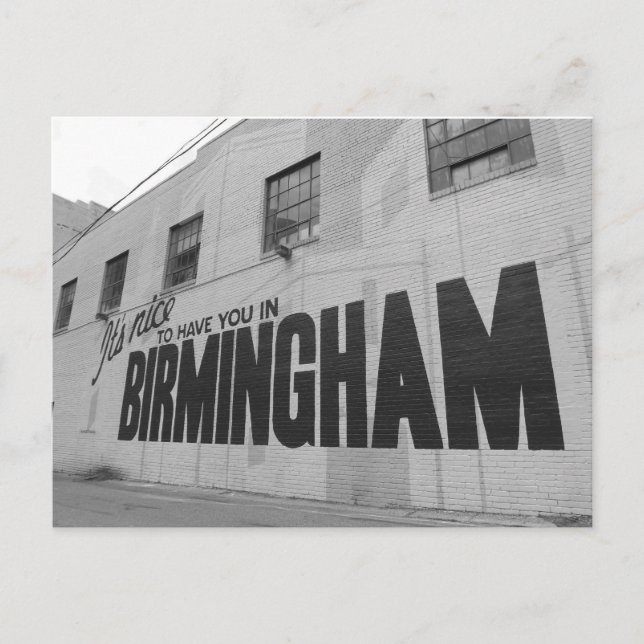 It's Nice to Have You in Birmingham Postcard (Front)