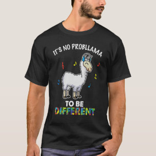 It's No Pro Llama To Be Different Autism Awareness T-Shirt