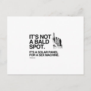 IT'S NOT A BALD SPOT POSTCARD