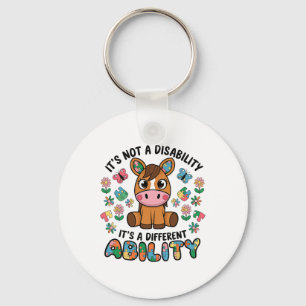 It's Not A Disability Autism Awareness Horses Auti Keychain