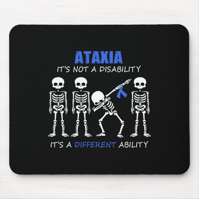 It's Not A Disability Dabbing Skeleton  Mouse Pad (Front)