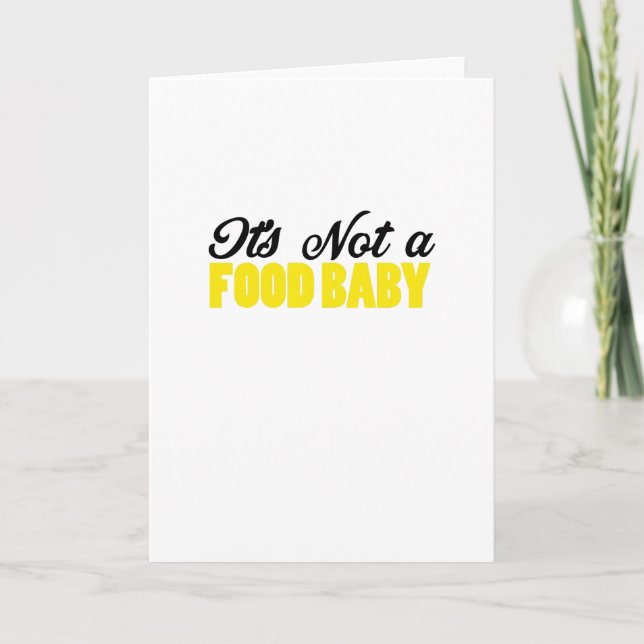 It's Not a Food Baby Funny Pregnancy Announcement (Front)