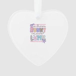 It's Not About The Bunny Christian Jesus Lamb Bibl Ornament