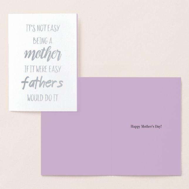 It's not easy being a mother foil card (Display)