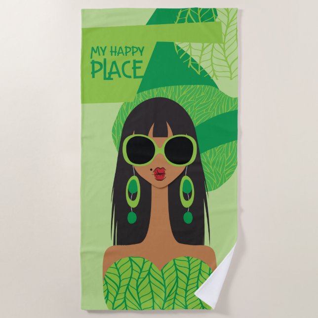 It's Not Easy Being Green Beach Towel (Front)