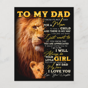 It's Not Easy For A Man To Raise A Child - To Dad Flyer
