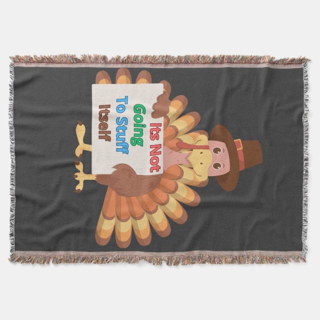 Its Not Going To Stuff Itself Throw Blanket (Front)
