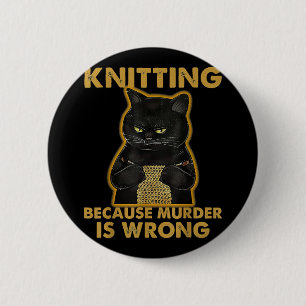 It's Not Hoarding If It's Yarn Knitting Lover Knit 2 Inch Round Button