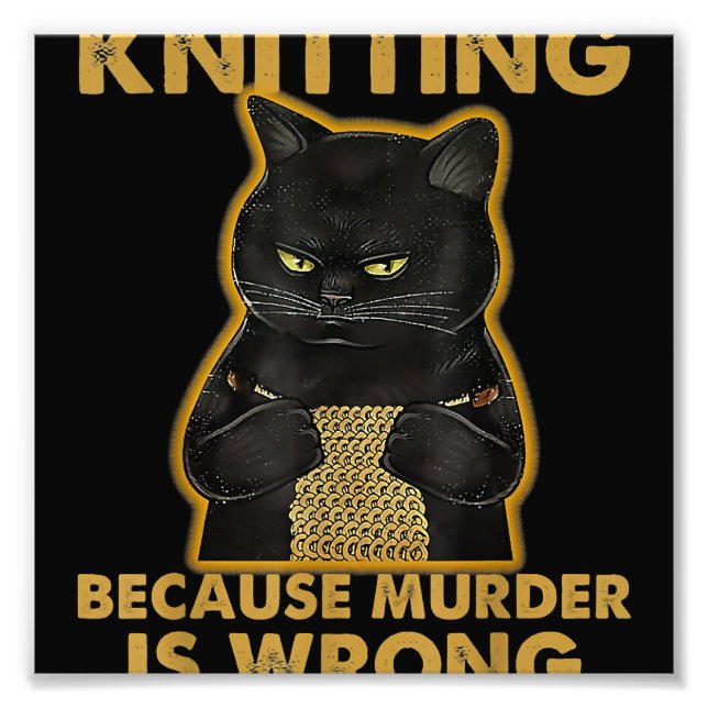 It's Not Hoarding If It's Yarn Knitting Lover Knit Photo Print (Front)