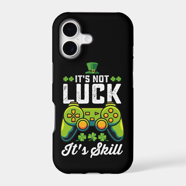It's Not Luck It's Skill Gaming St Patrick's Day (Back)