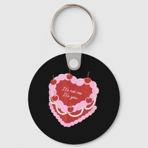 Its Not Me Its You Heart Cake Keychain