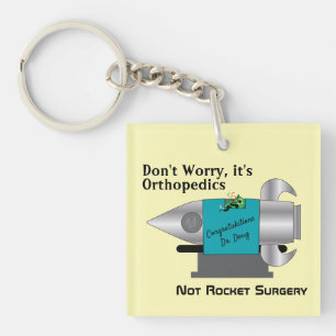 It's Not Rocket Surgery Personalized Keychain