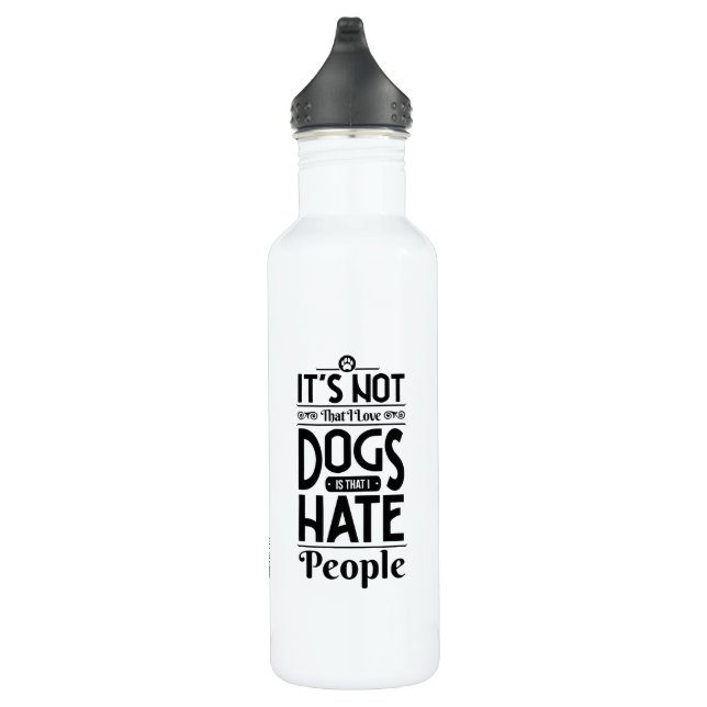 It's not that I love dogs 710 Ml Water Bottle (Right)