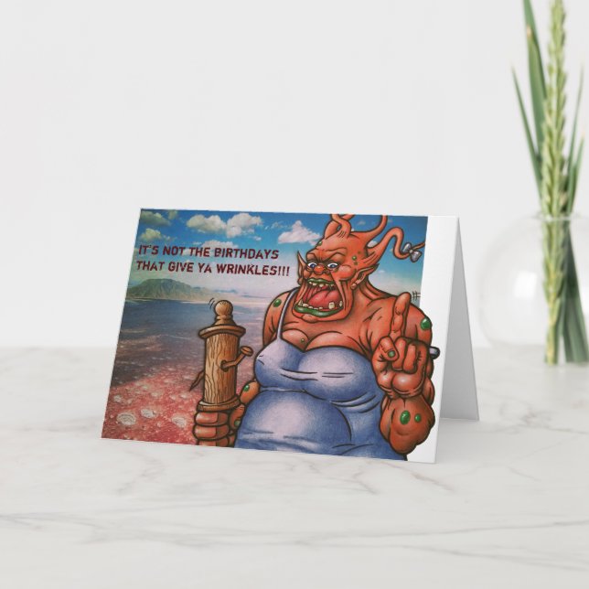 IT'S NOT THE BIRTHDAYS... CARD (Front)