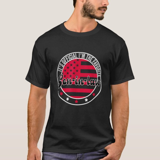 It's Official I'm The Favorite Son in Law  T-Shirt (Front)