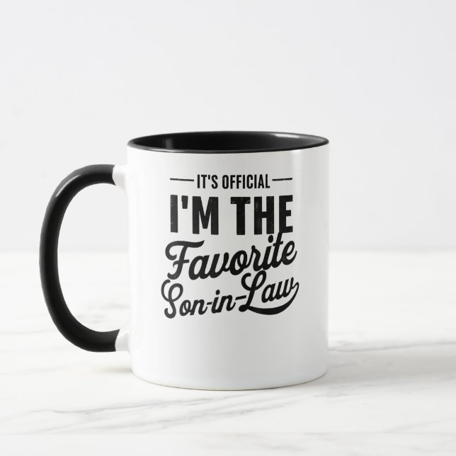 It's Official I'm The Favourite Son-In-Law Mug (Left)