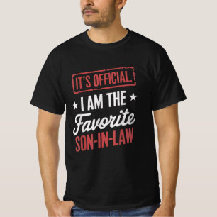 It's Official I'm The Favourite Son-In-Law T-Shirt