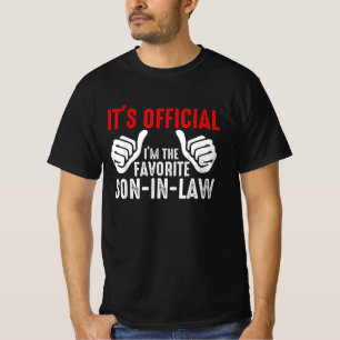 It's official I'm the favourite son in law vintage T-Shirt