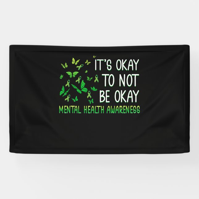 It's Ok Not To Be Ok Mental Health Awareness Banner (Horizontal)