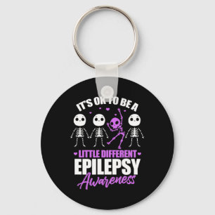 Its Ok To Be A Little Different Epilepsy Awareness Keychain