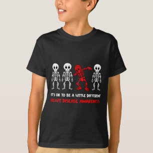 It's Ok To Be A Little Different Heart Disease Awa T-Shirt