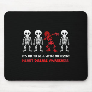 Its Ok To Be A Little Different Heart Disease Awar Mouse Pad