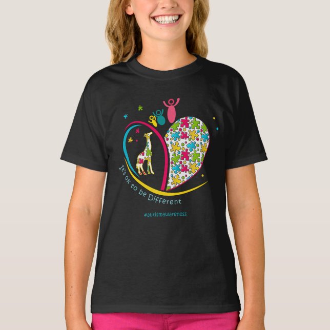 Its Ok To Be Different - 02 April T-Shirt (Front)