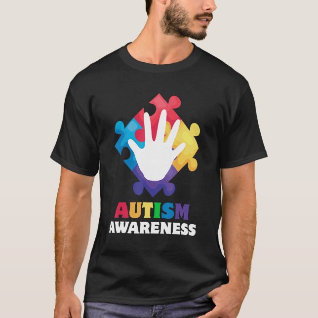 Its Ok To Be Different Autism Awareness Acceptance T-Shirt (Front)