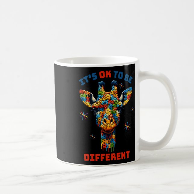 Its Ok To Be Different Autism Awareness  Coffee Mug (Right)