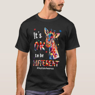 It's Ok To Be Different Autism Awareness Cute Auti T-Shirt