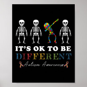 It's Ok To Be Different Autism Awareness Dabbing S Poster