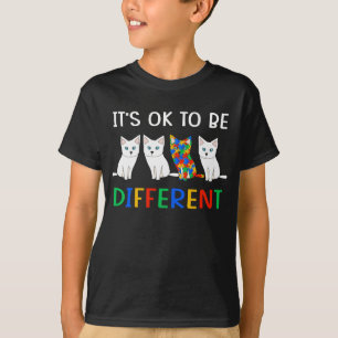 It's OK To Be Different Autism Awareness Puzzle  T-Shirt