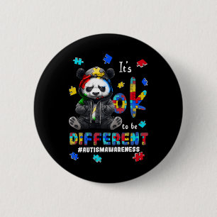 It's Ok To Be Different Autism Panda 2 Inch Round Button